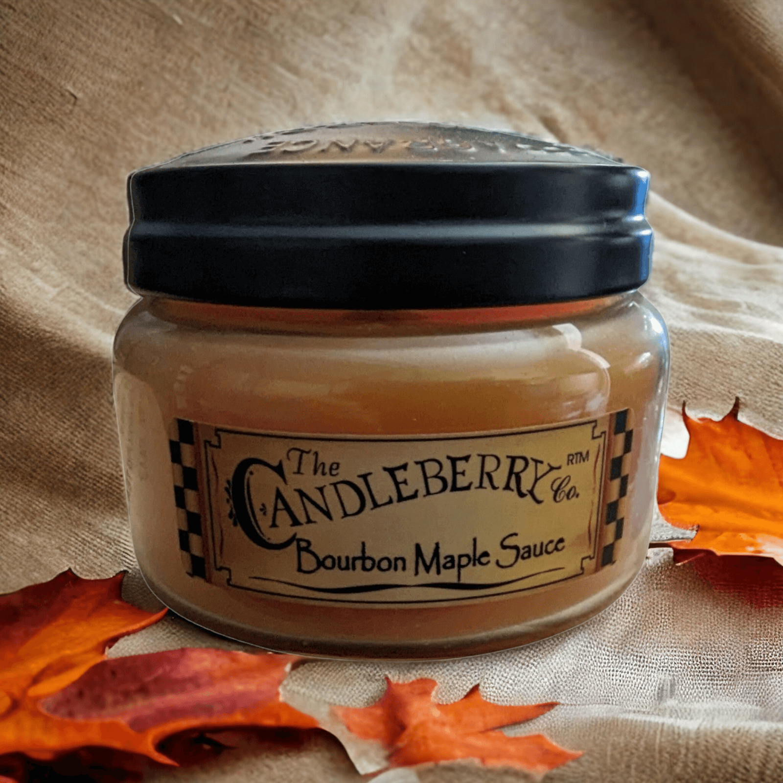 Candleberry - Bourbon Maple Sauce Small Jar Scented Candle Candleberry