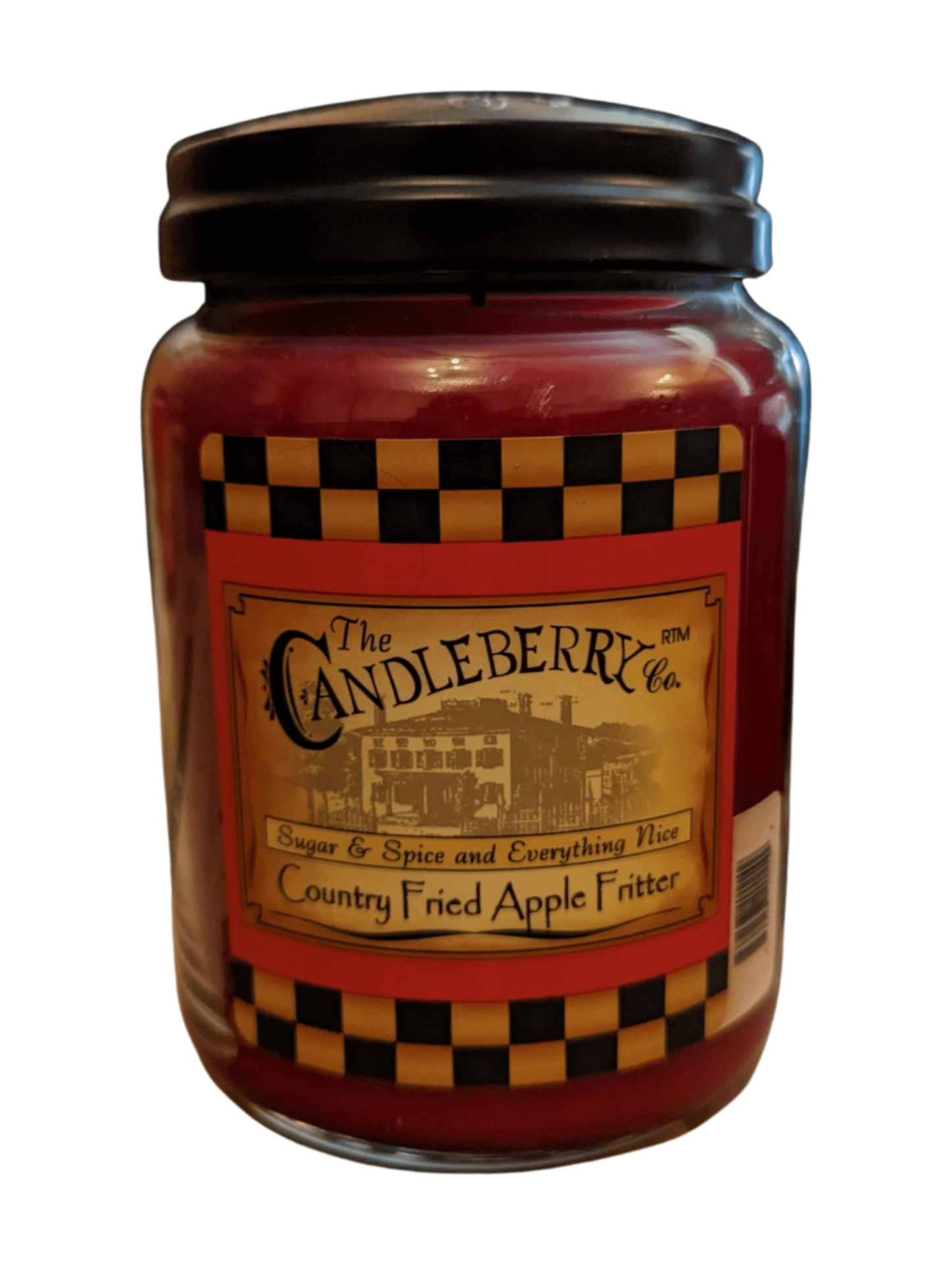 The Candleberry Co Country Fried Apple Fritter Large Jar Candleberry