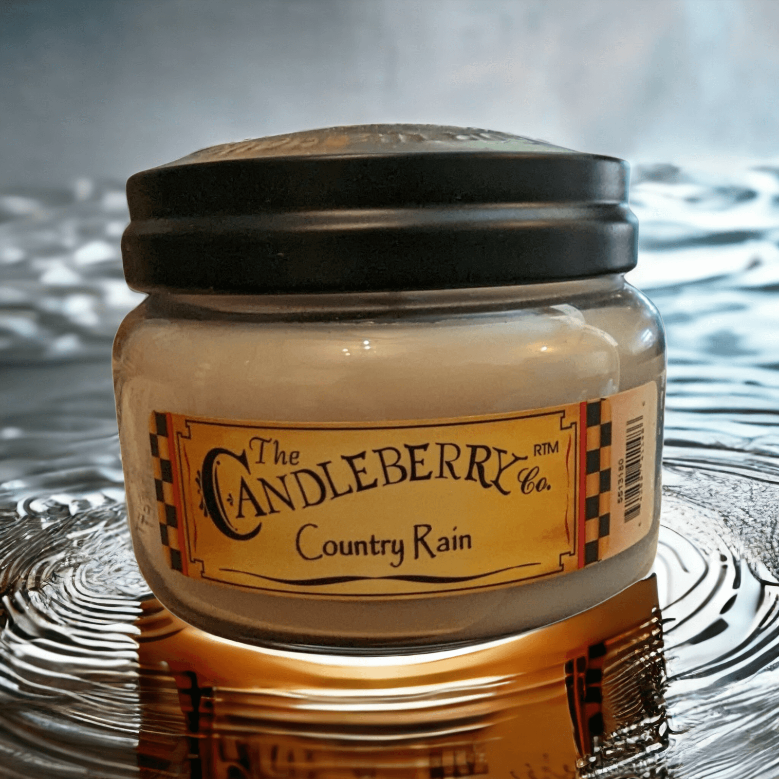 The Candleberry Co Country Rain Small Jar Scented Candle Candleberry