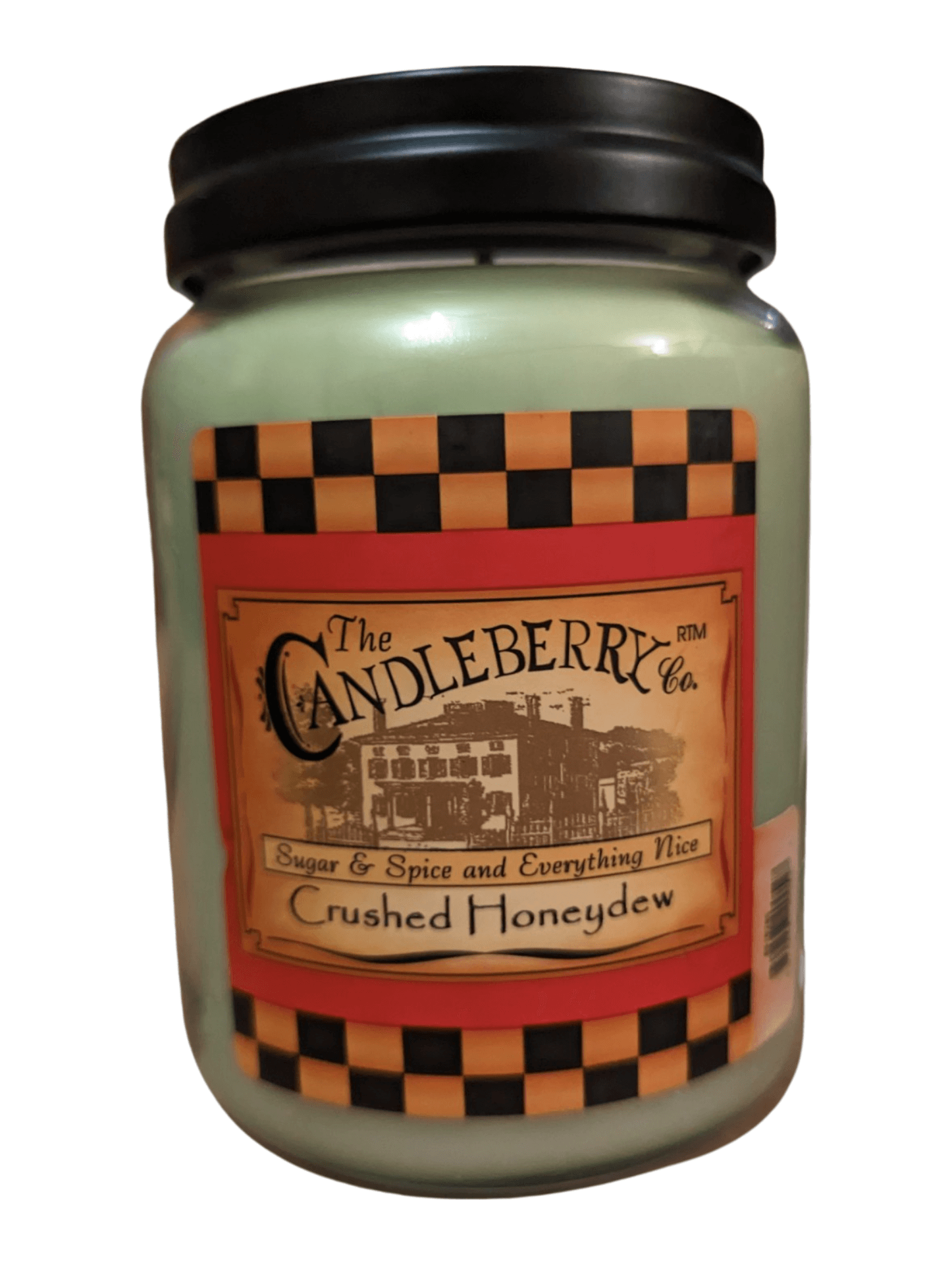 The Candleberry Co - Crushed Honeydew Large Jar Scented Candle Candleberry