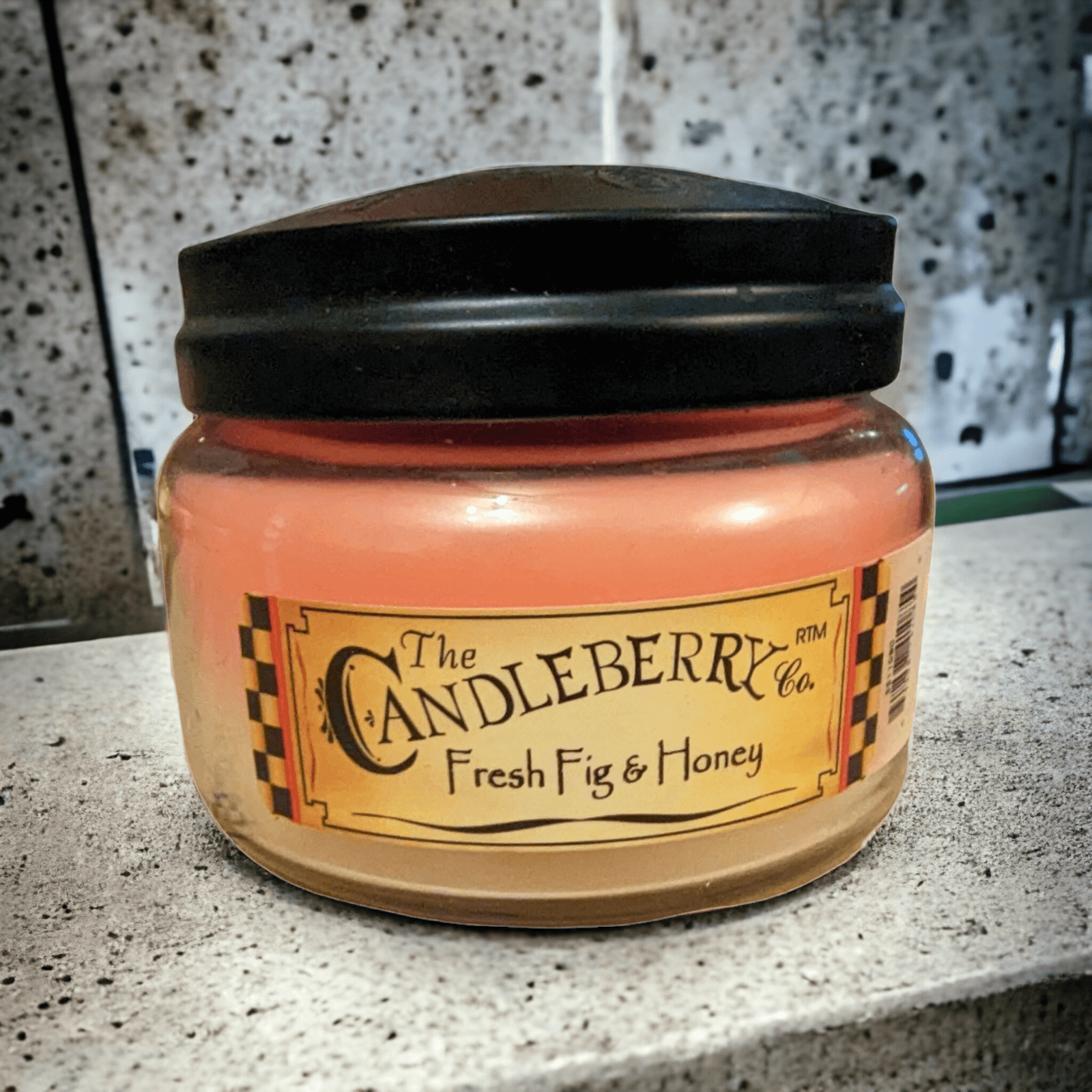 The Candleberry Co - Fresh Fig and Honey Small Jar Scented Candle Candleberry