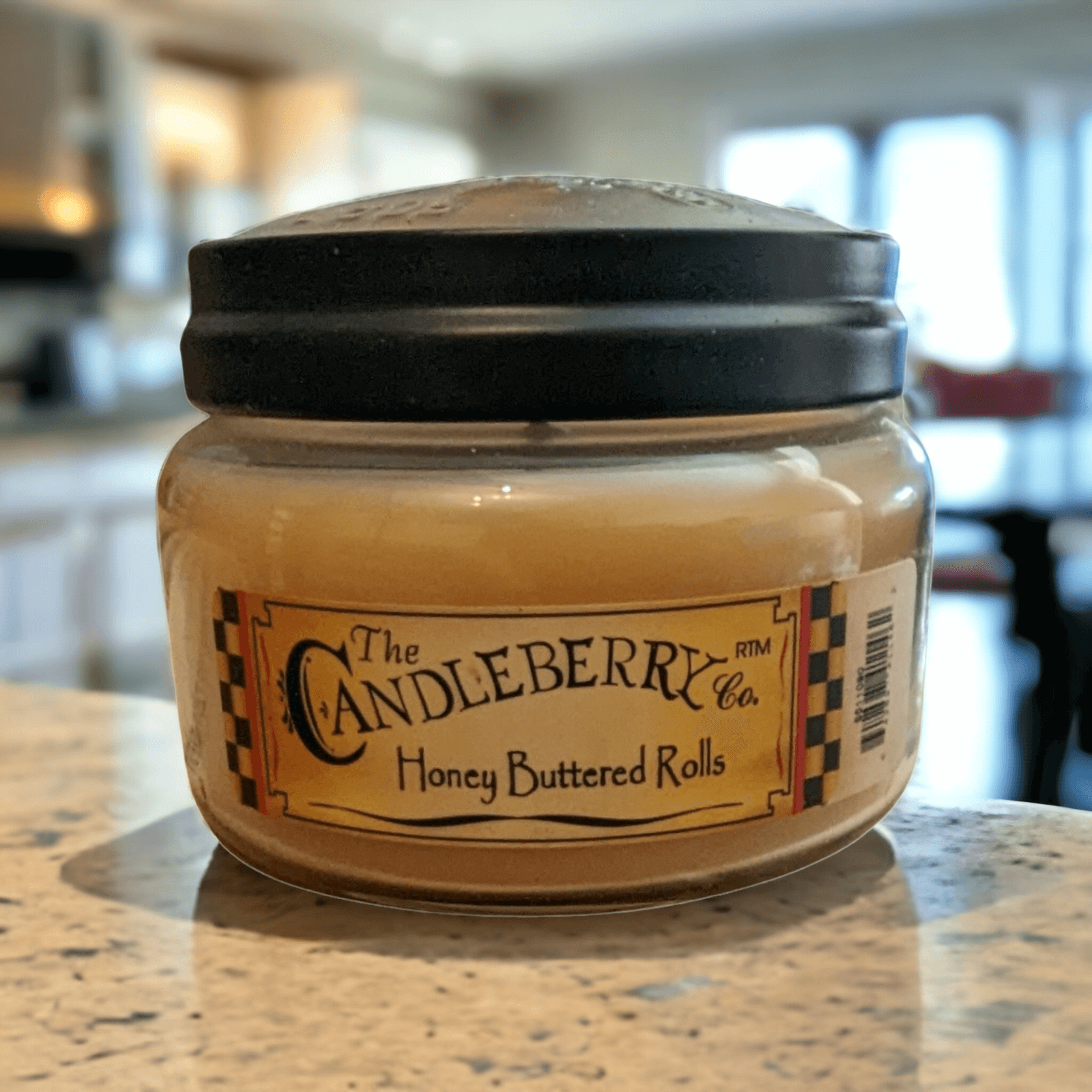 Candleberry - Honey Buttered Rolls Small Jar Scented Candle Candleberry