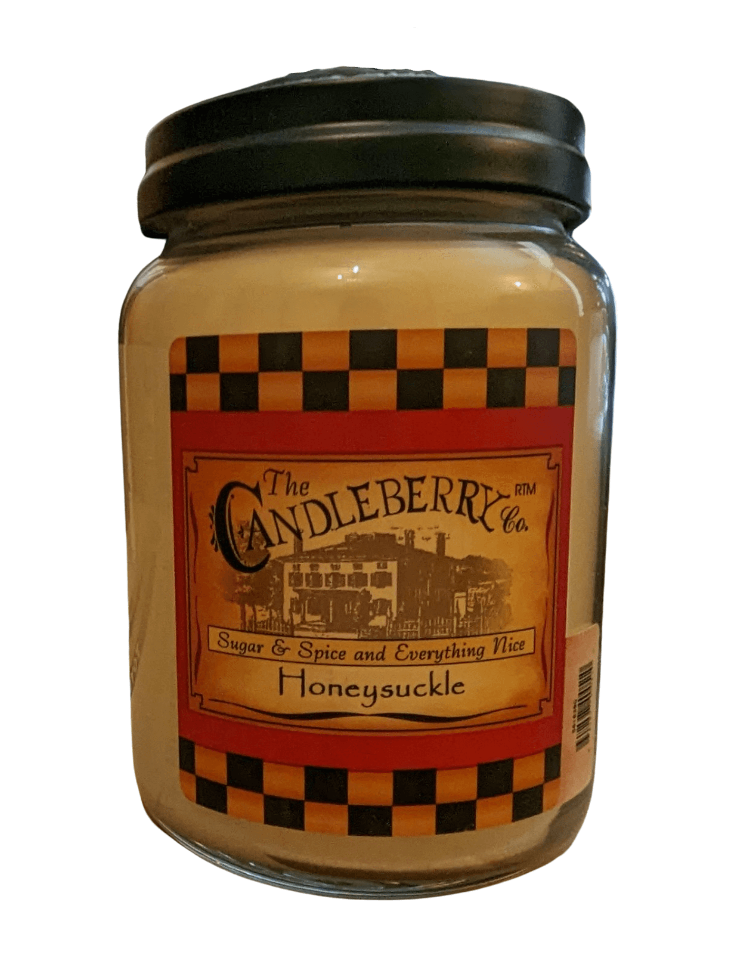 The Candleberry Co - Honeysuckle Large Jar Scented Candle Candleberry