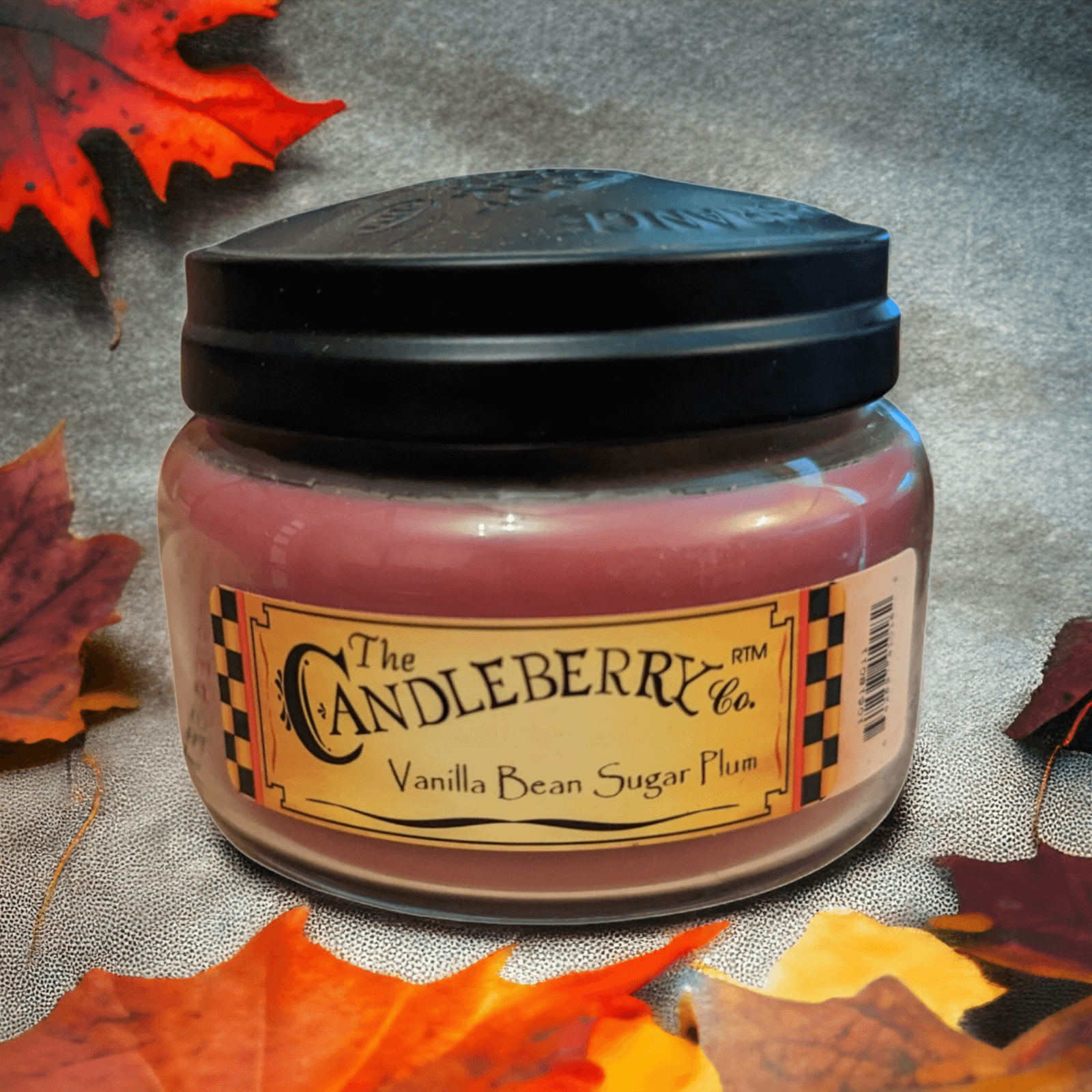 The Candleberry Co - Vanilla Bean Sugar Plum Small Jar Scented Candle Candleberry