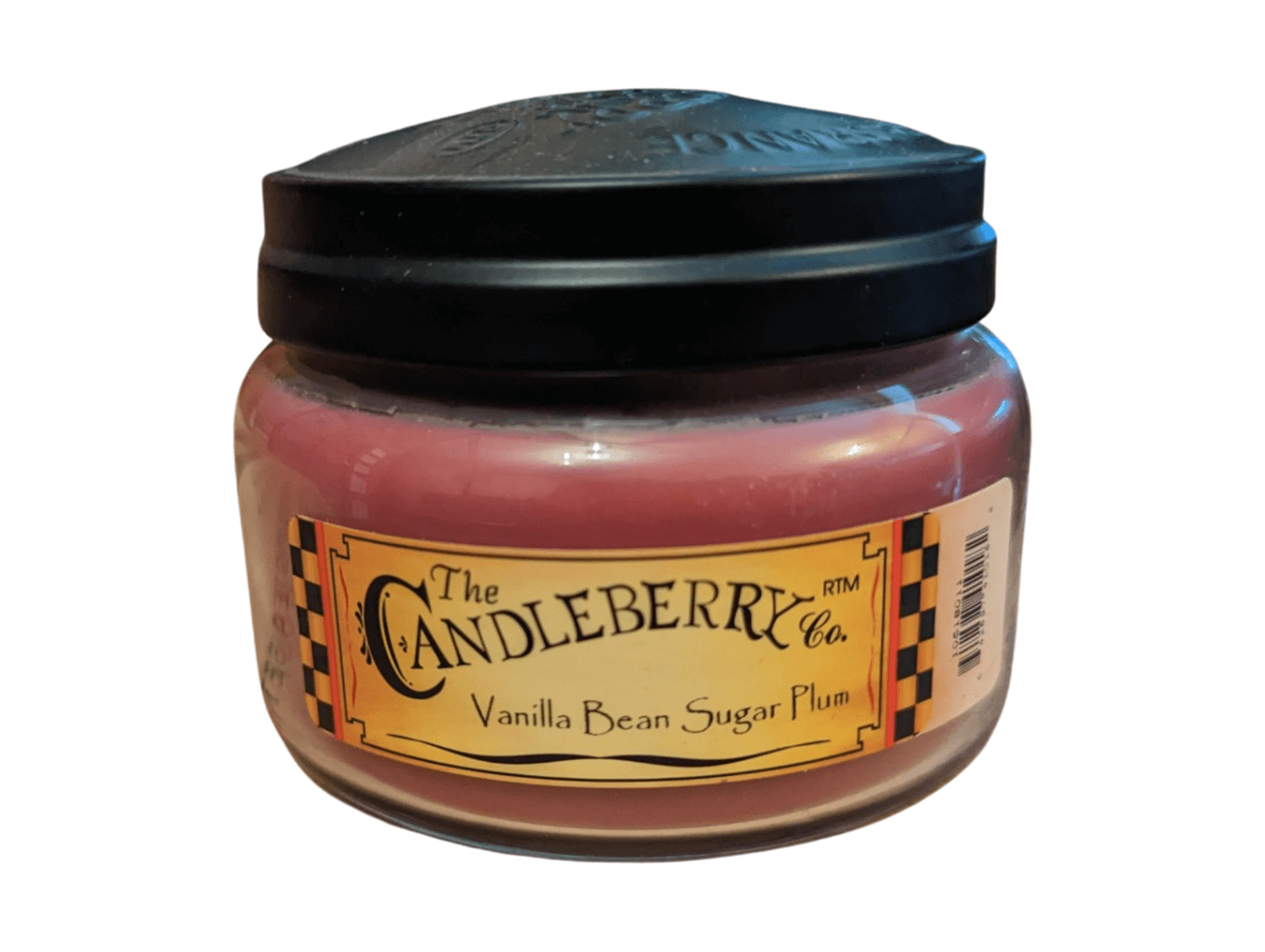 The Candleberry Co - Vanilla Bean Sugar Plum Small Jar Scented Candle Candleberry