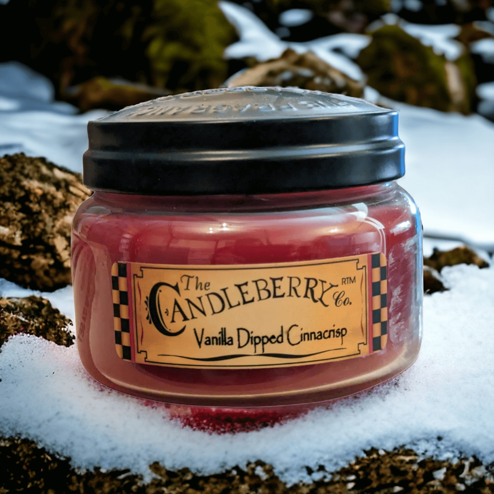 The Candleberry Co Vanilla Dipped Cinnacrisp Small Jar Scented Candle Candleberry