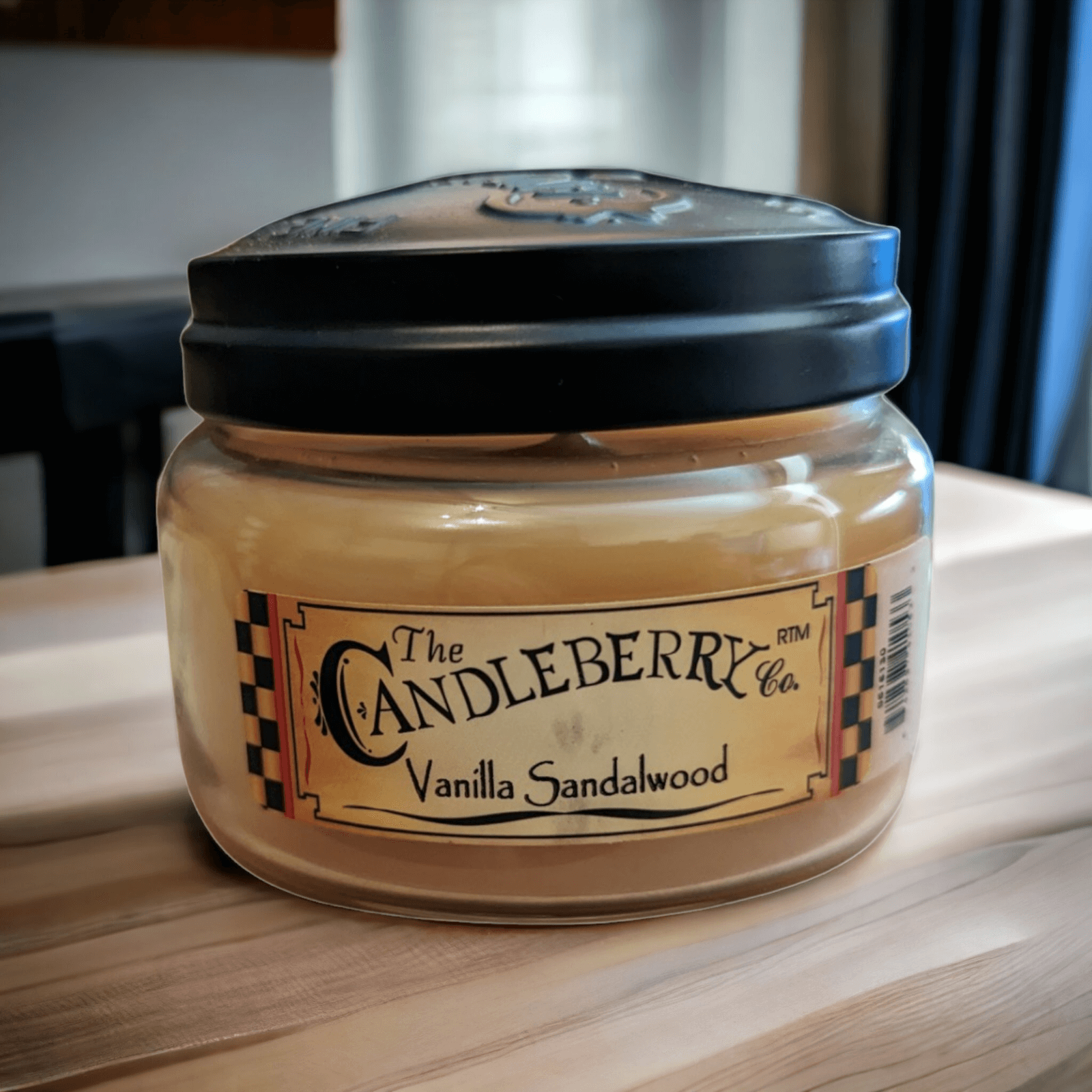 The Candleberry Co - Vanilla Sandalwood Small Jar Scented Candle Candleberry
