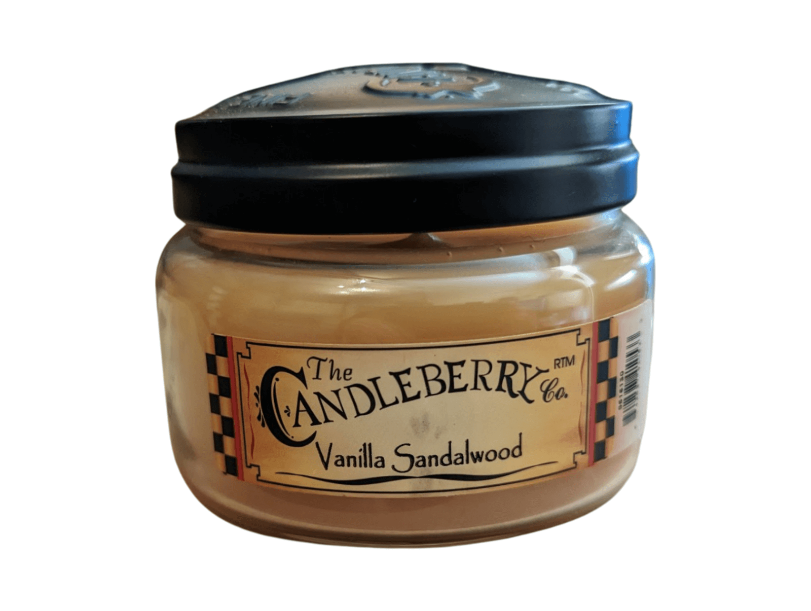 The Candleberry Co - Vanilla Sandalwood Small Jar Scented Candle Candleberry