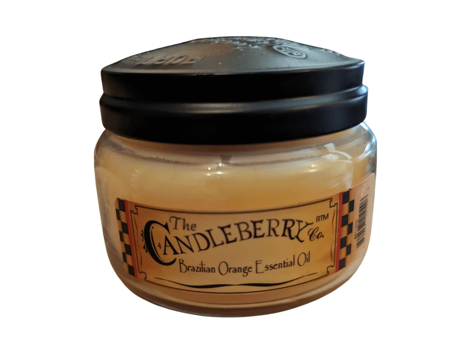 The Candleberry Co Brazilian Orange Essential Oil Small Jar Scented Candle Candleberry