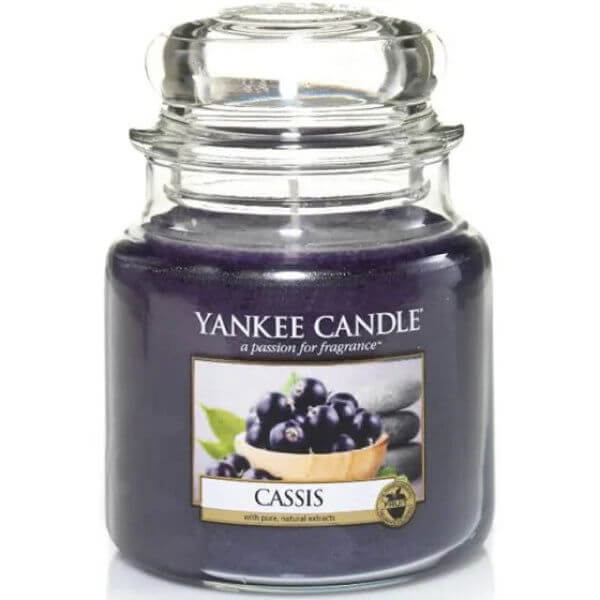 Yankee Candle - Cassis Medium Jar Scented Candle Yankee Candle