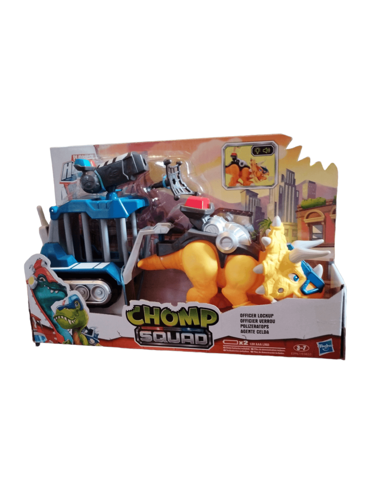 Hasbro Playskool Heroes Chomp Squad - Officer Lockup Dinosaur & Trailer Hasbro