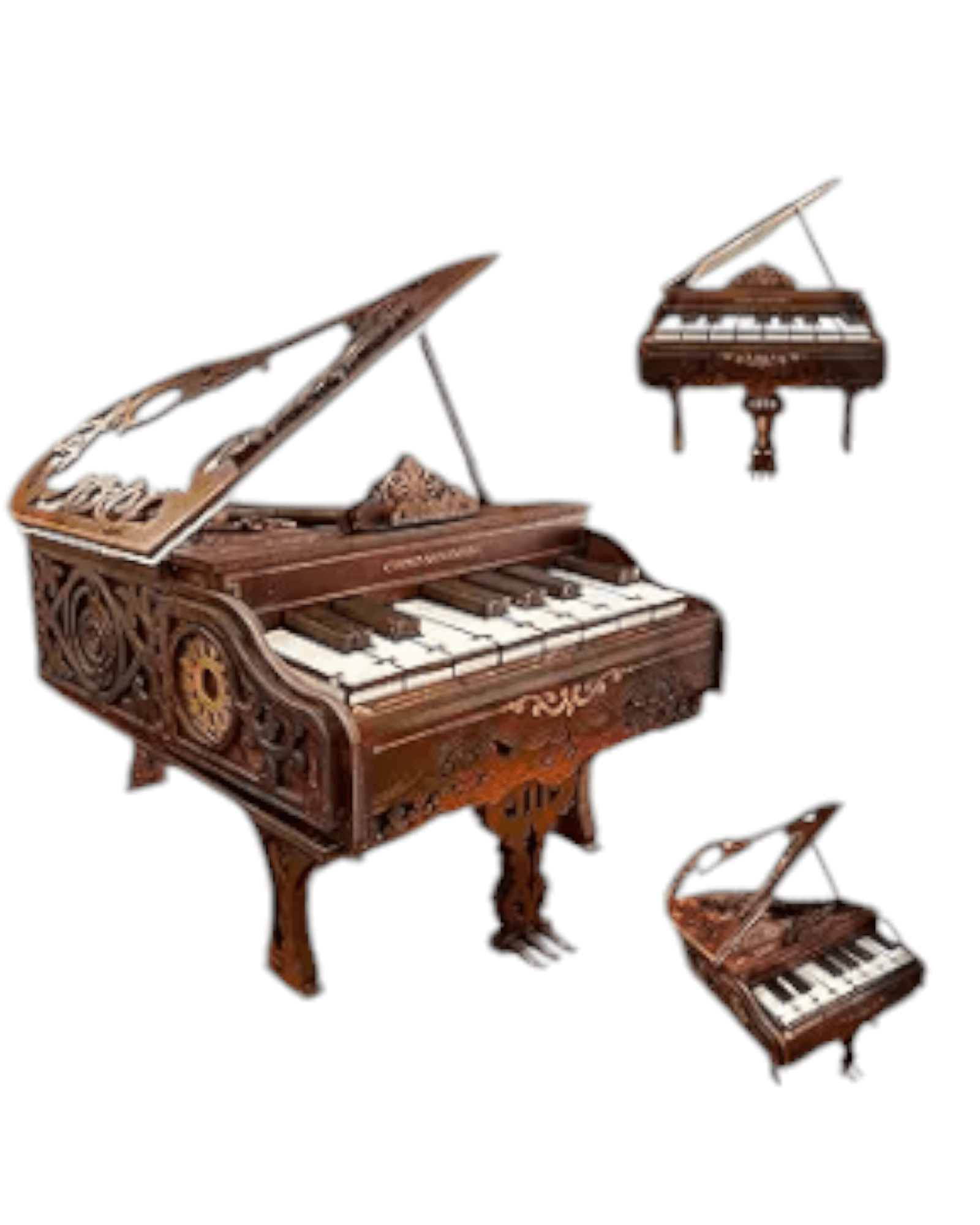 Joincon Chord & Movement DIY 3D Wooden Miniature Musical Piano Joincon