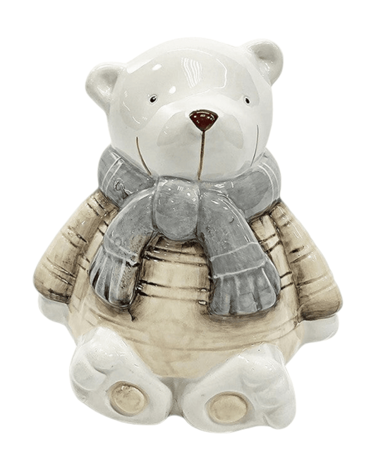 Christmas Ceramic Grey/White Bear Joe Davies