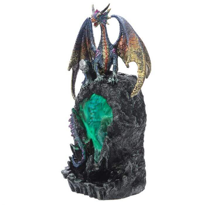 Crystal Dragon Back flow Incense Burner Puckator