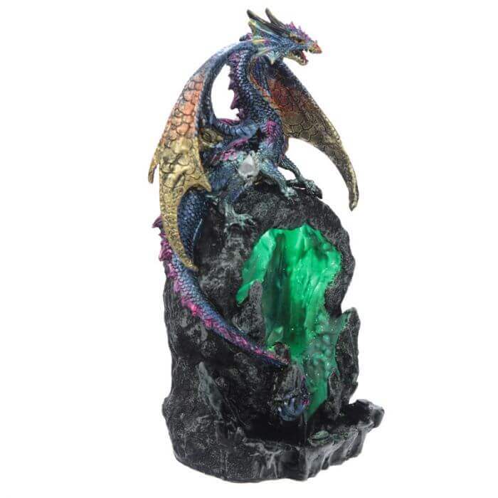 Crystal Dragon Back flow Incense Burner Puckator
