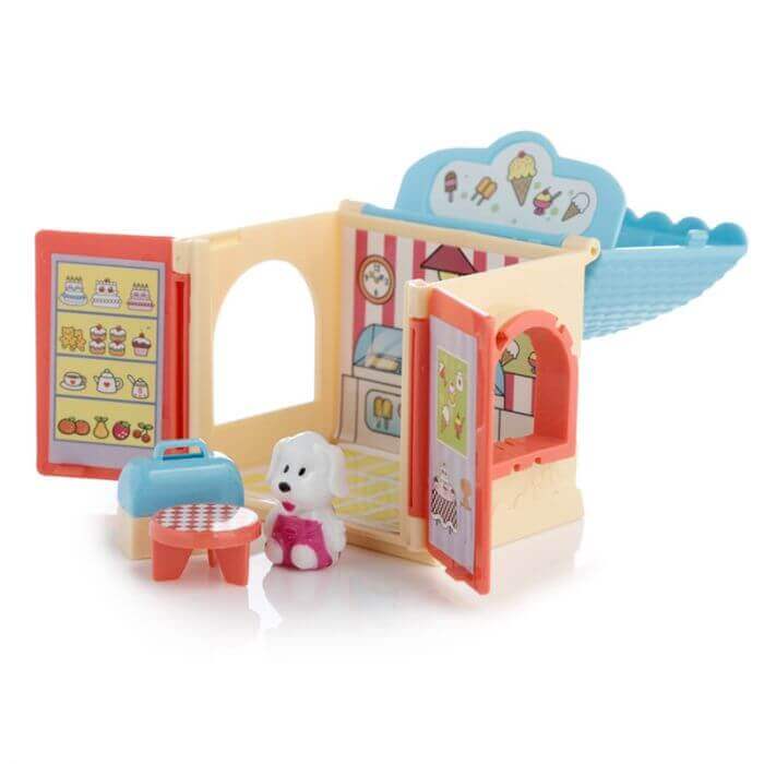 Cute Dog Town House Ice cream Shop Set Puckator