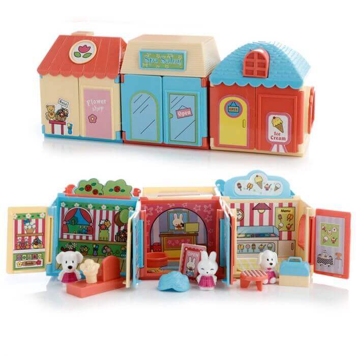 Cute Dog Town House Ice cream Shop Set Puckator