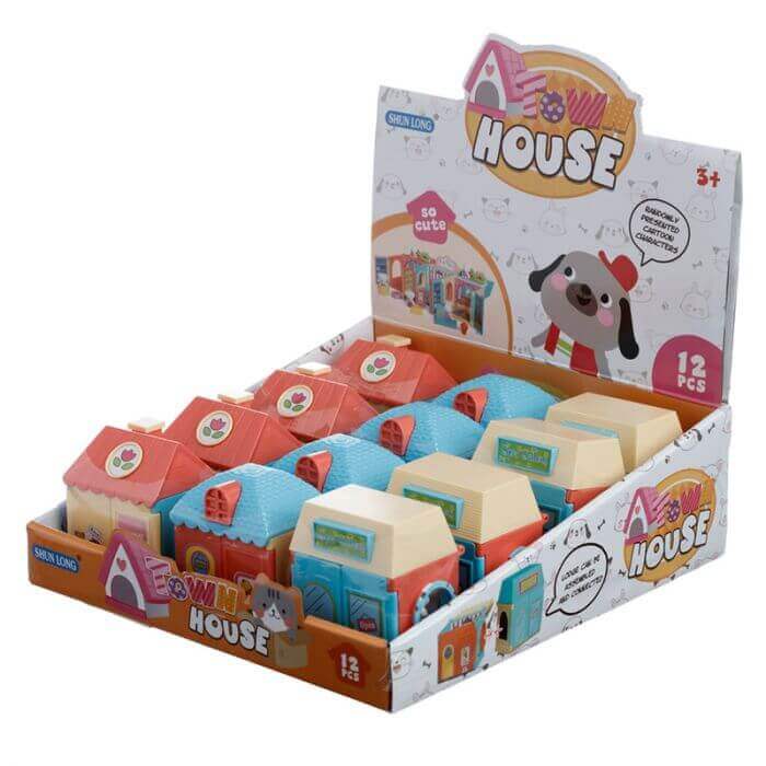 Cute Dog Town House Set Spa Salon Puckator