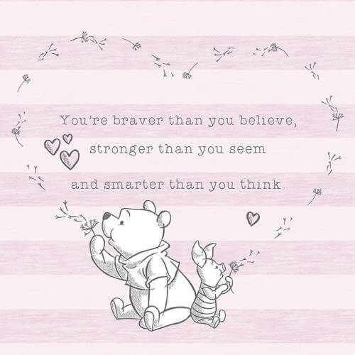 Winnie The Pooh Believe Wall Art 40x40 Pyramid International