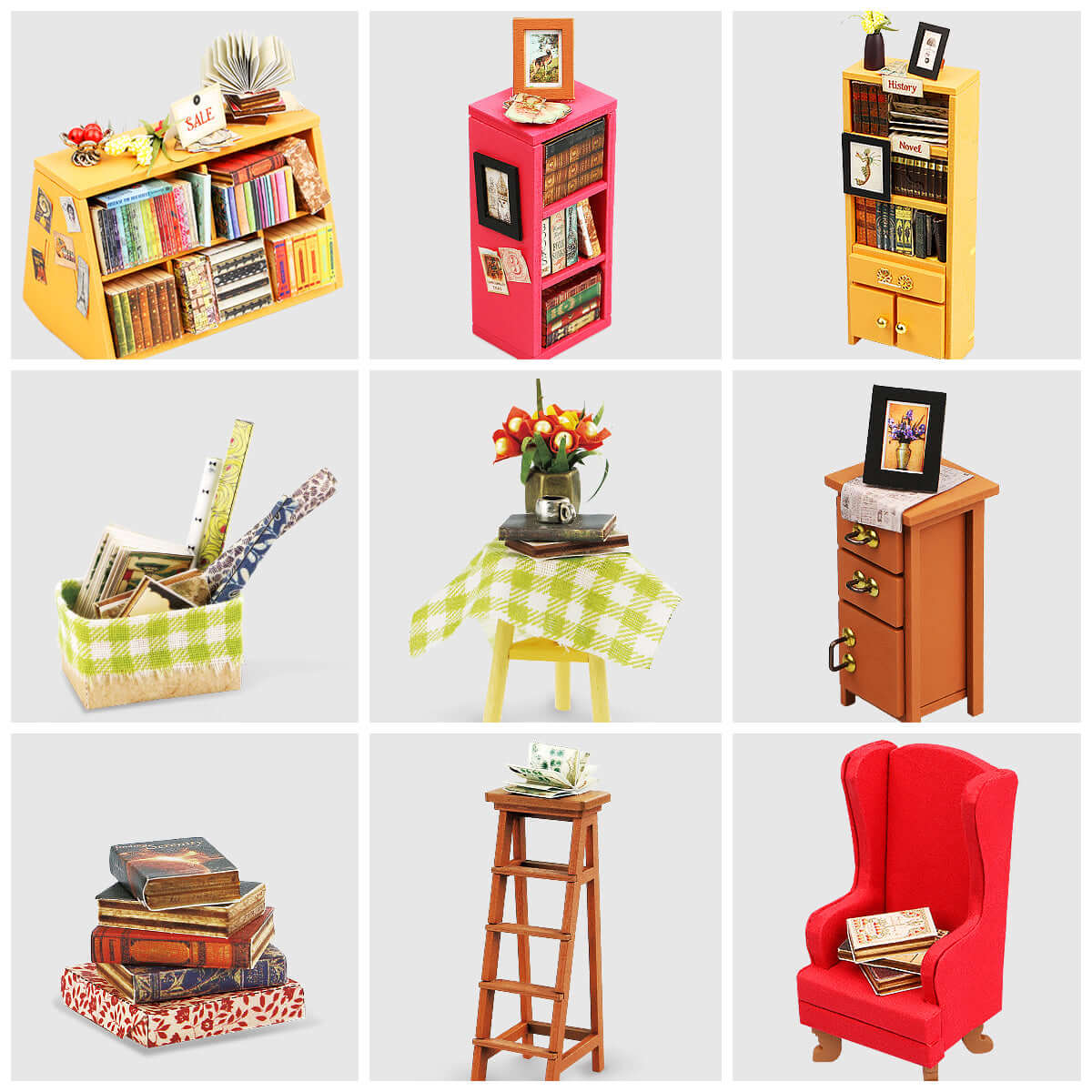 Rolife Sams Study DIY Miniature House Rolife