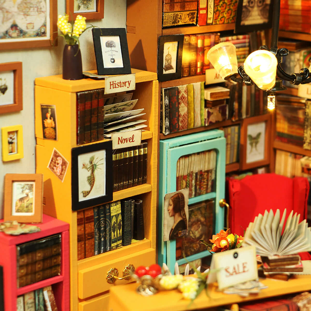 Rolife Sams Study DIY Miniature House Rolife