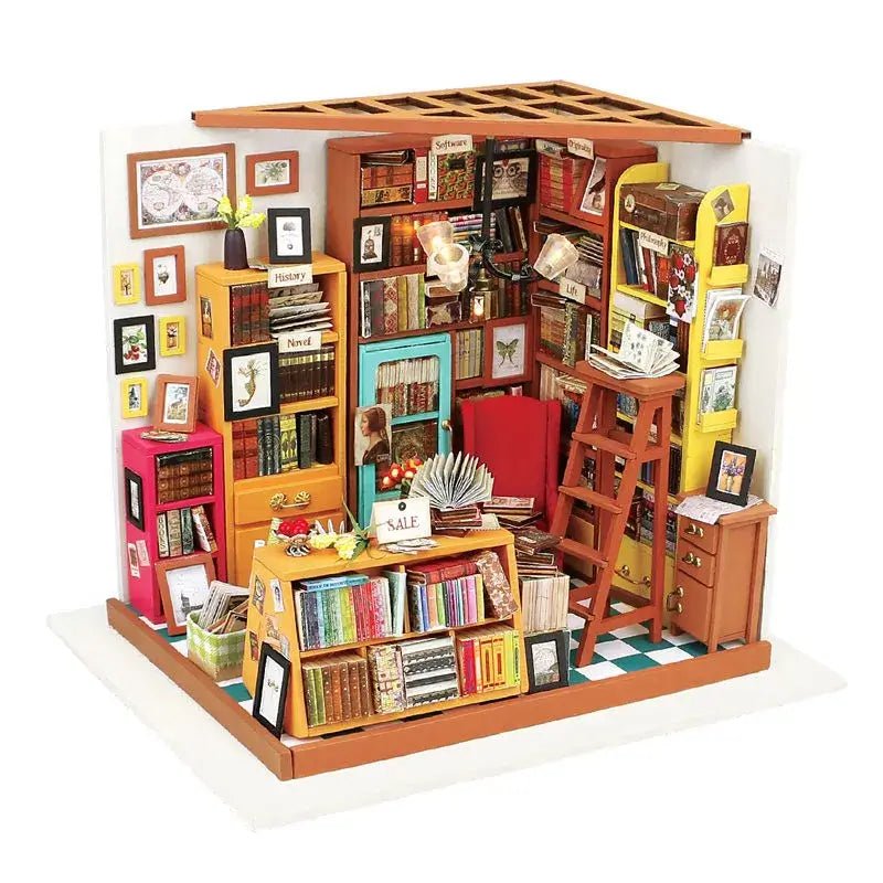 Rolife Sams Study DIY Miniature House Rolife