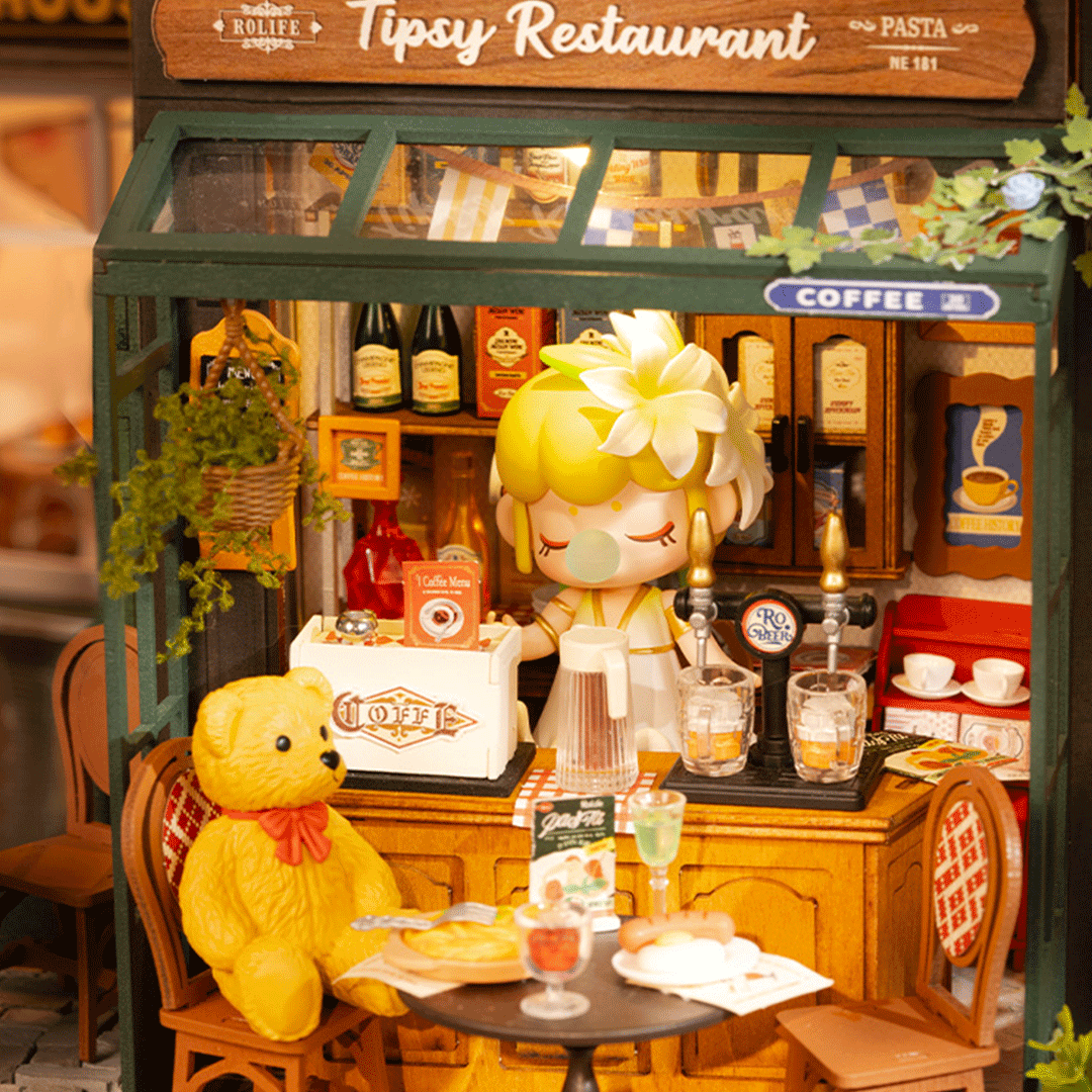 Rolife Tipsy Restaurant DIY Miniature House Rolife