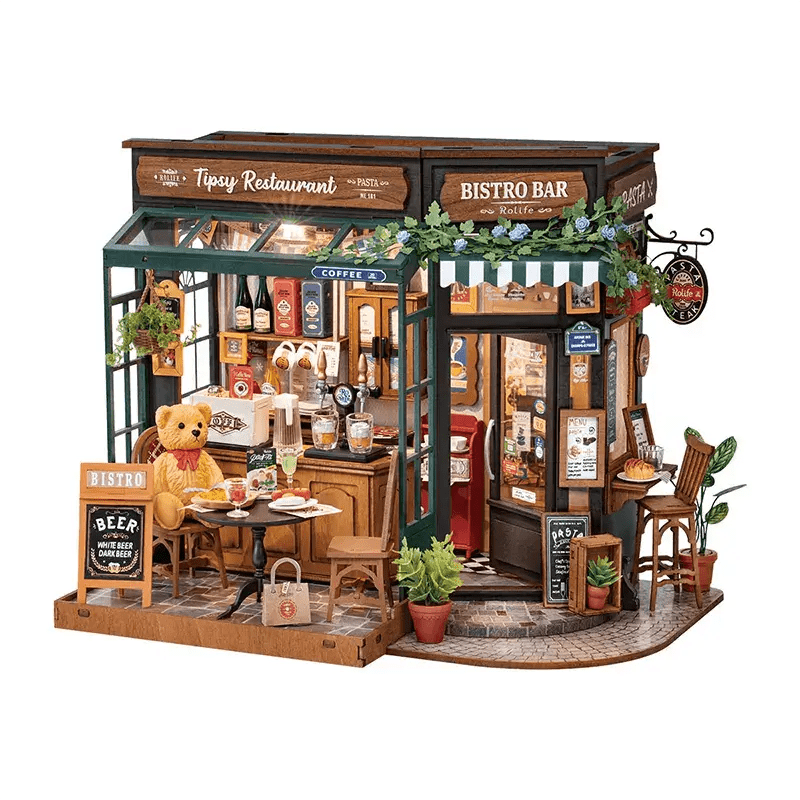 Rolife Tipsy Restaurant DIY Miniature House Rolife