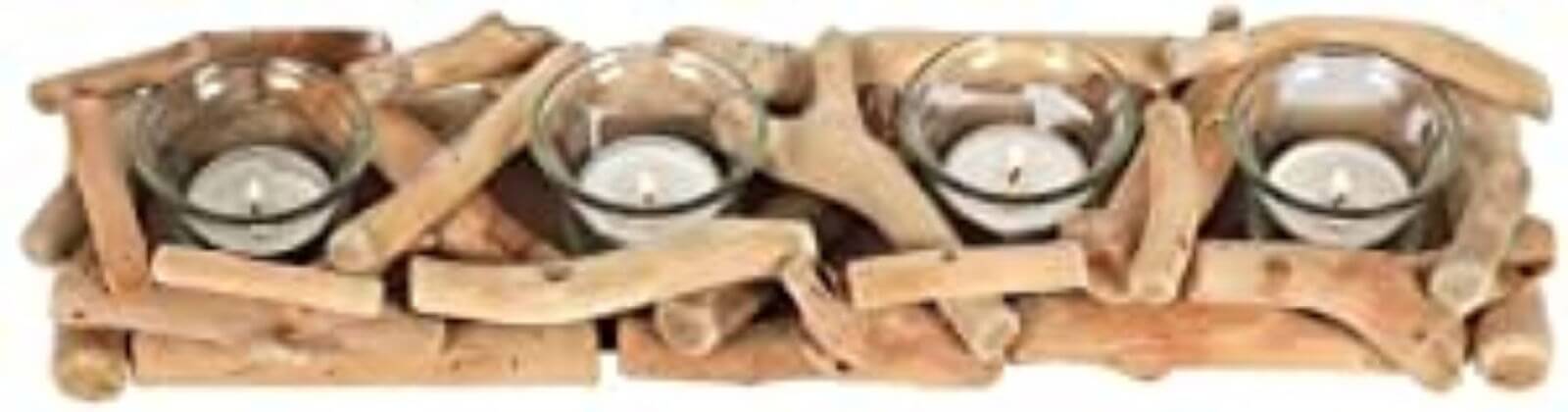Driftwood 4 Tealight holder The Imagination Shop