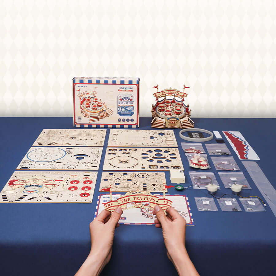 ROKR Tilt-A-Whirl Musical Spinning Teacups ROKR