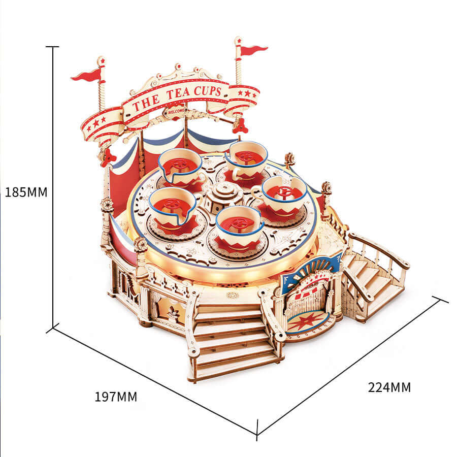 ROKR Tilt-A-Whirl Musical Spinning Teacups ROKR