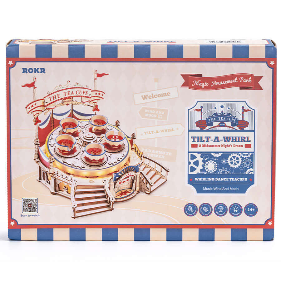 ROKR Tilt-A-Whirl Musical Spinning Teacups ROKR