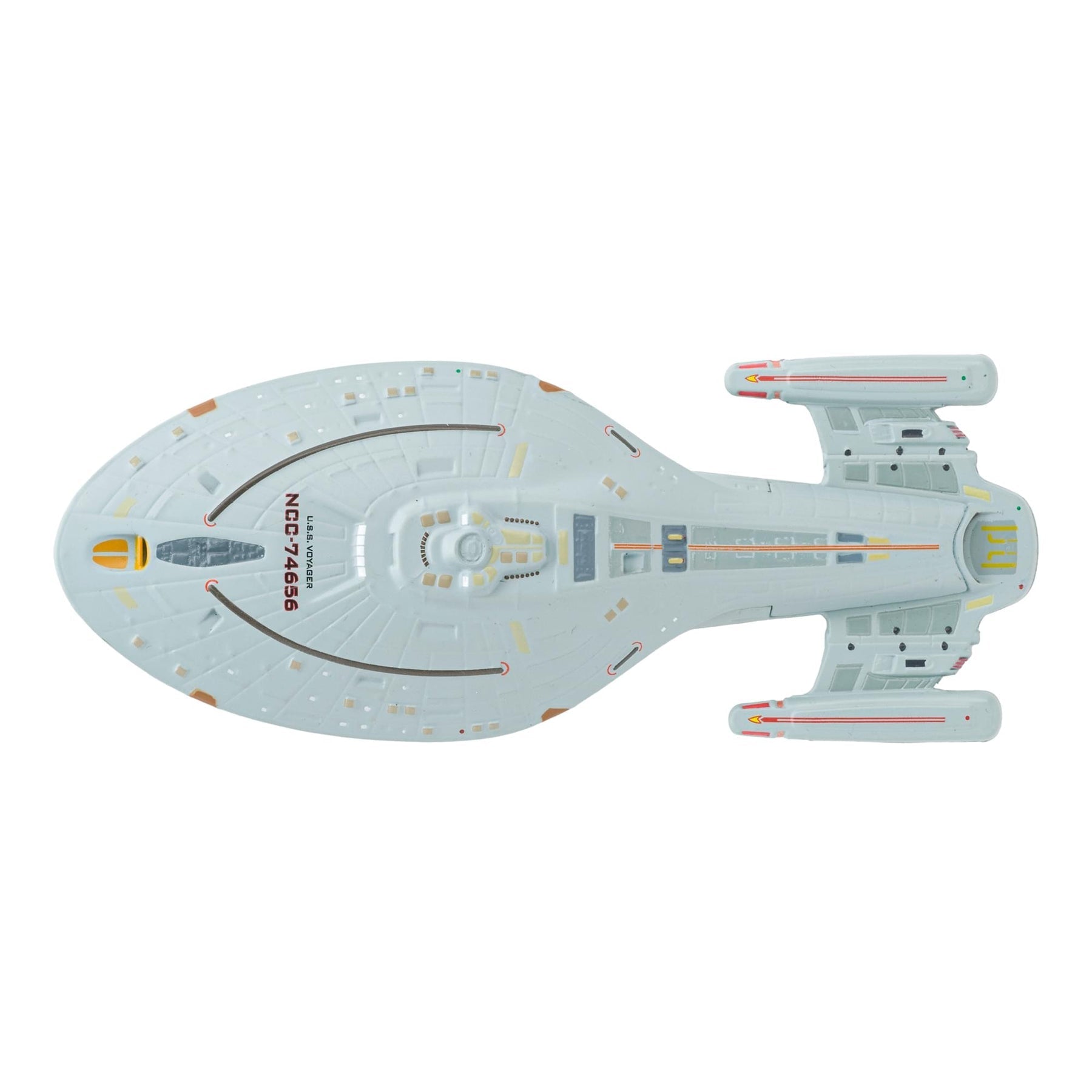 #06 U.S.S. Voyager NCC-74656 (Intrepid-class) Model Diecast Ship (Eaglemoss / Star Trek) Real Merch