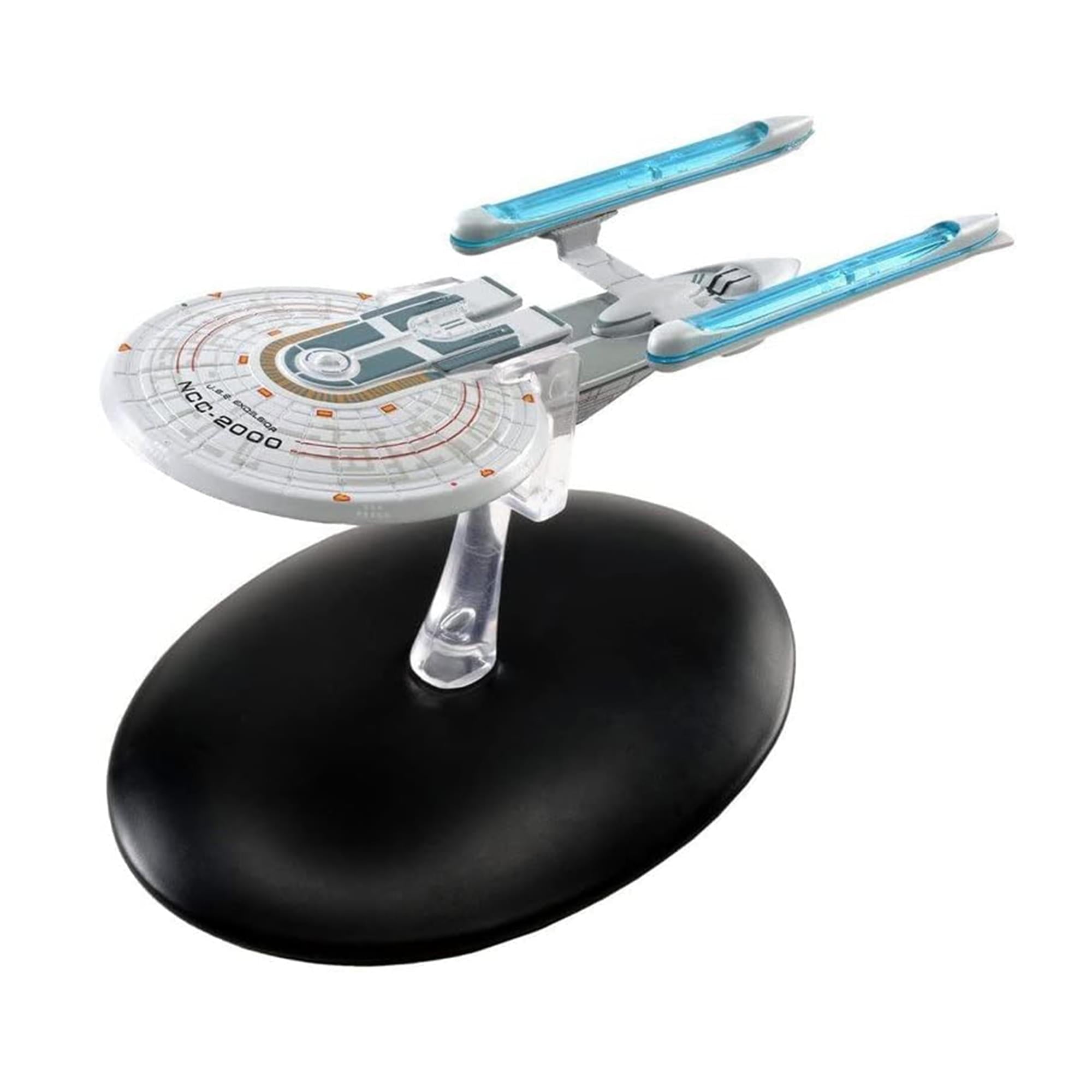 #08 U.S.S. Excelsior NCC-2000 (Excelsior class) Model Diecast Ship (Eaglemoss / Star Trek) Real Merch