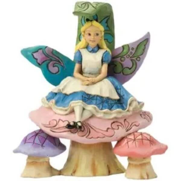 Enesco Disney "Alice on a Mushroom" Figurine Enesco