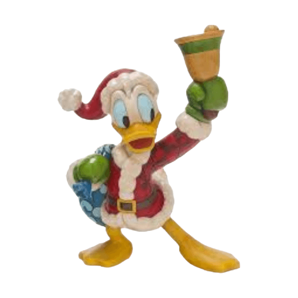 Enesco 'Ring In The Holidays' Donald Duck Rare Figurine Enesco