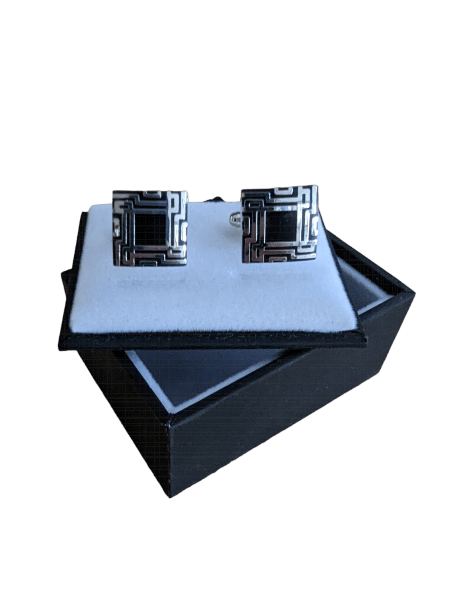 Equilibrium Jewellery - Square Patterned Cuff links The Imagination Shop