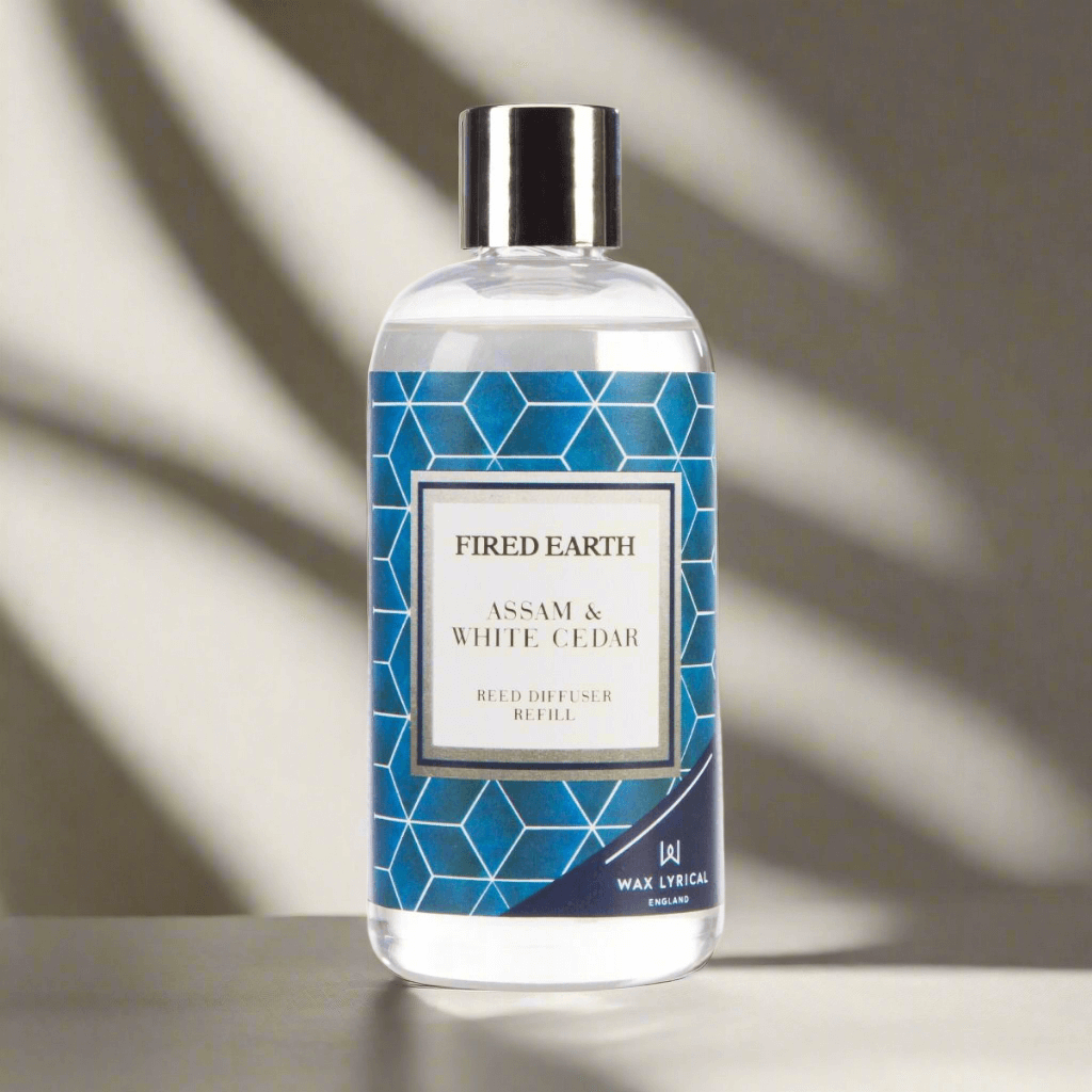 Fired Earth - Assam & White Cedar Reed Diffuser Refil Wax Lyrical