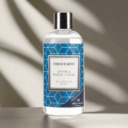 Fired Earth - Assam & White Cedar Reed Diffuser Refil Wax Lyrical