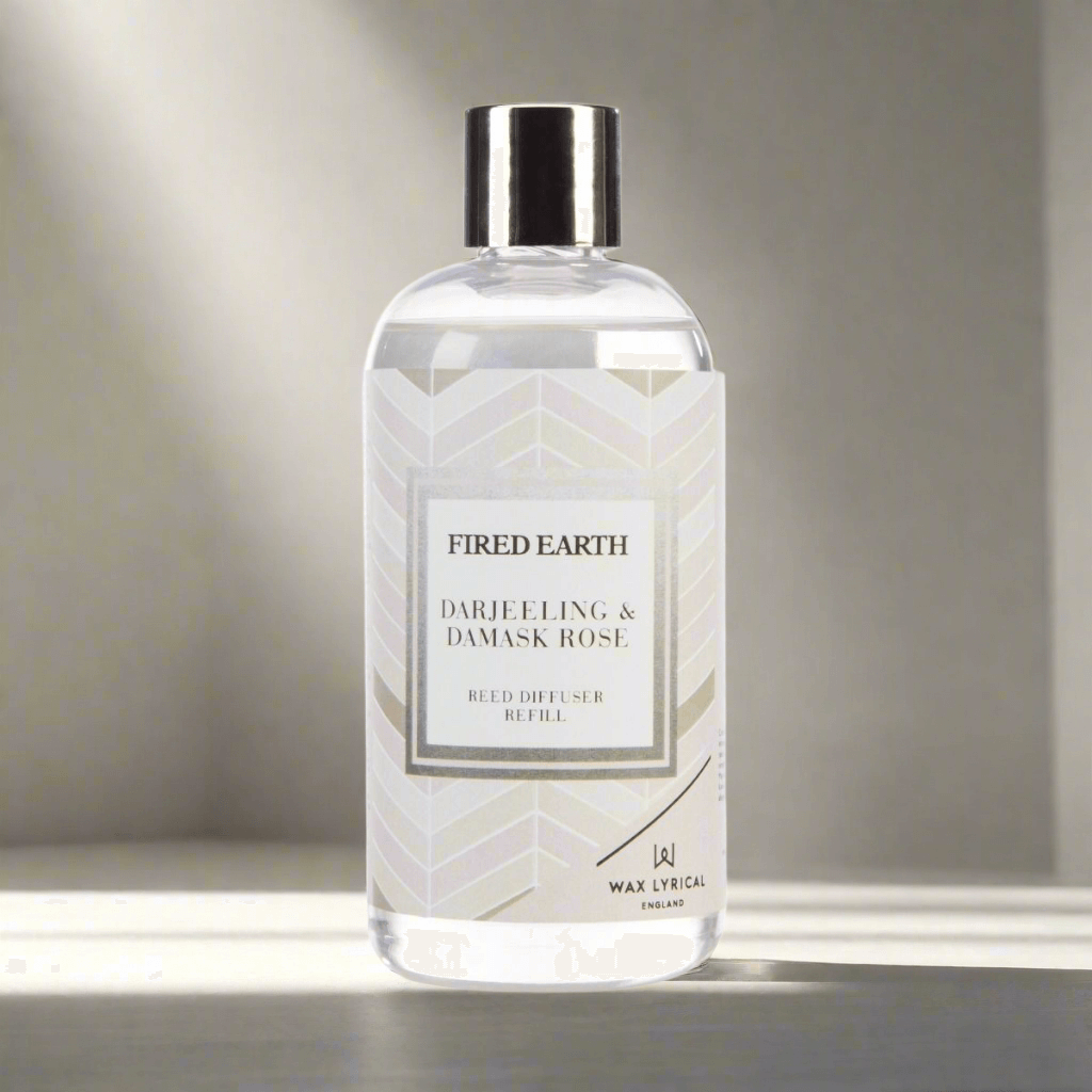 Fired Earth - Darjeeling & Damask Rose 200ml Reed Refill Wax Lyrical