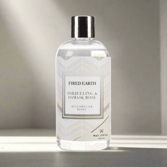 Fired Earth - Darjeeling & Damask Rose 200ml Reed Refill Wax Lyrical