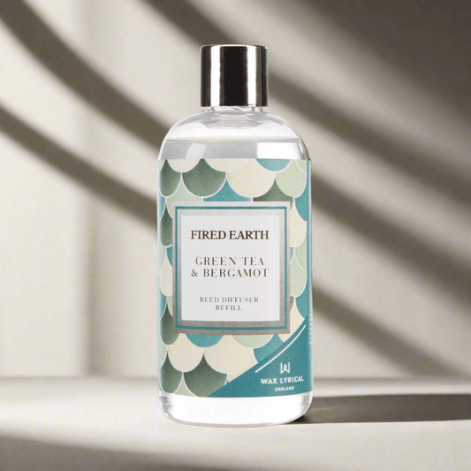 Fired Earth - Green tea & Bergamot 200ml Reed Diffuser refill Wax Lyrical