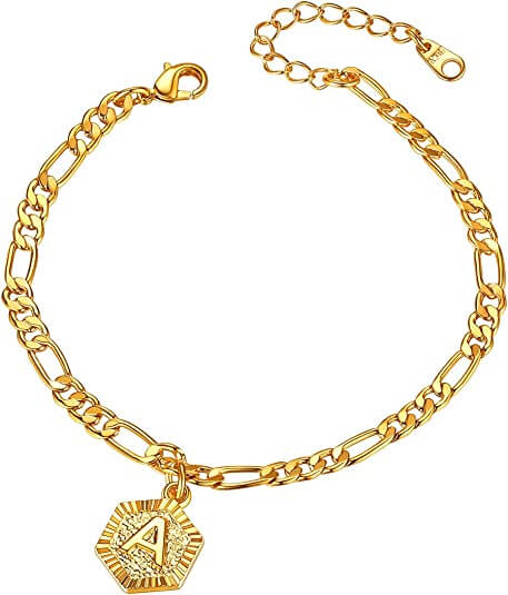 Focalook Jewellery - Letter 'A' Anklet The Imagination Shop