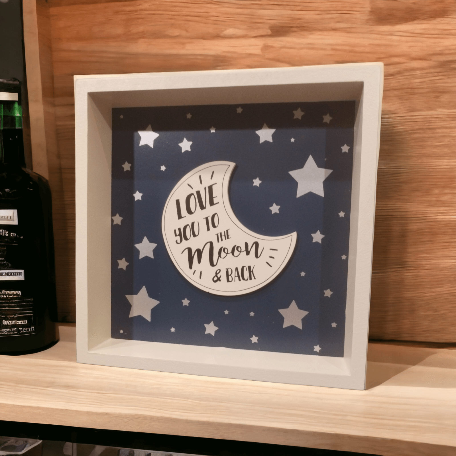 Framed wall decoration - Love you to the moon and back The Imagination Shop