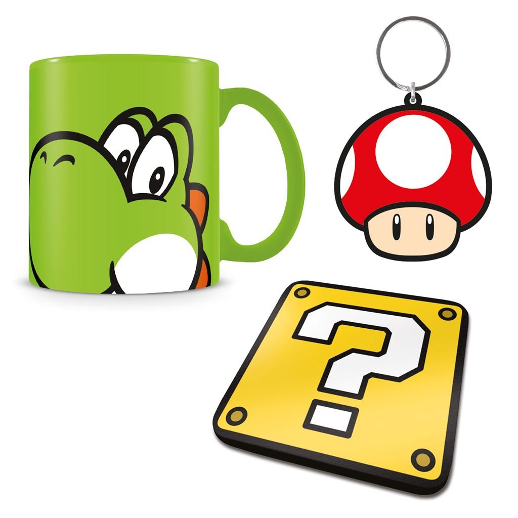 Super Mario Yoshi Mug & Keychain Gift Set Pyramid International