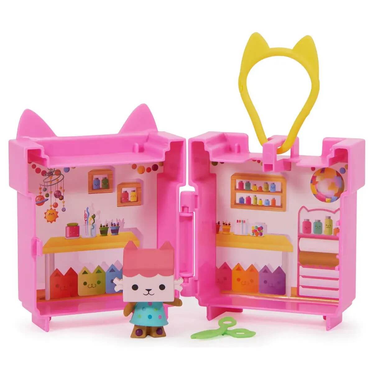 Gabby's Dollhouse Baby Box Cat Mini Clip-on Portable Mini Playset Spin Master Toys