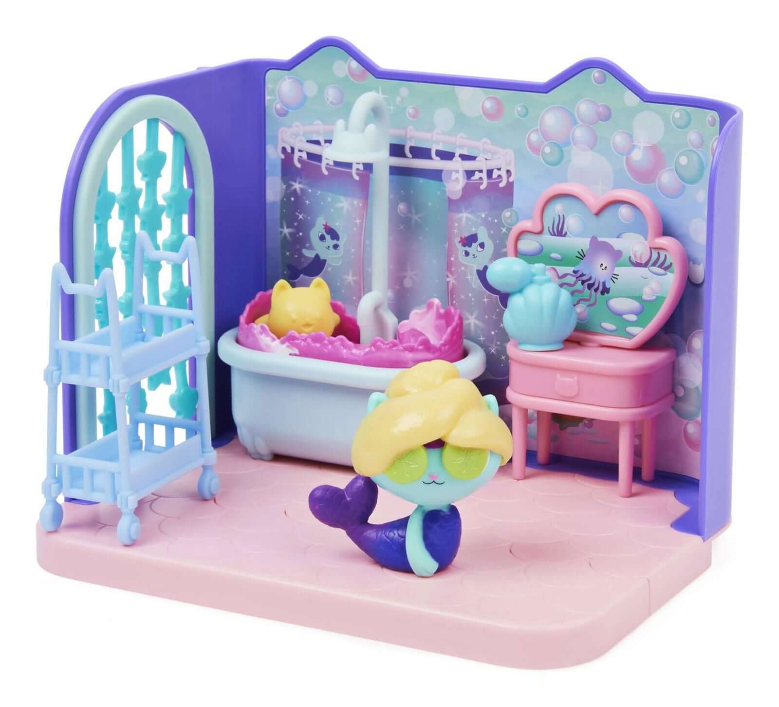 Gabby's Dollhouse Deluxe Room Mercat Primp and Pamper Bathroom Spin Master Toys