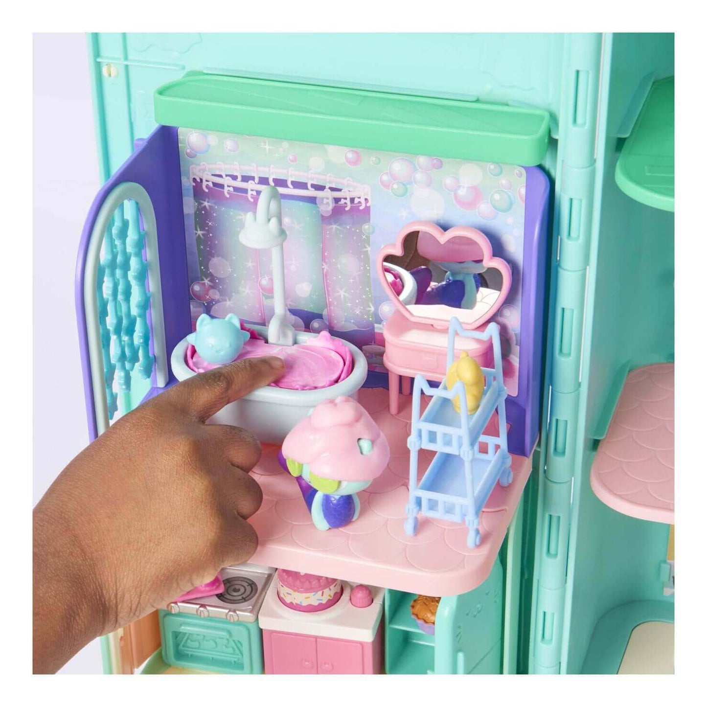 Gabby's Dollhouse Deluxe Room Mercat Primp and Pamper Bathroom Spin Master Toys