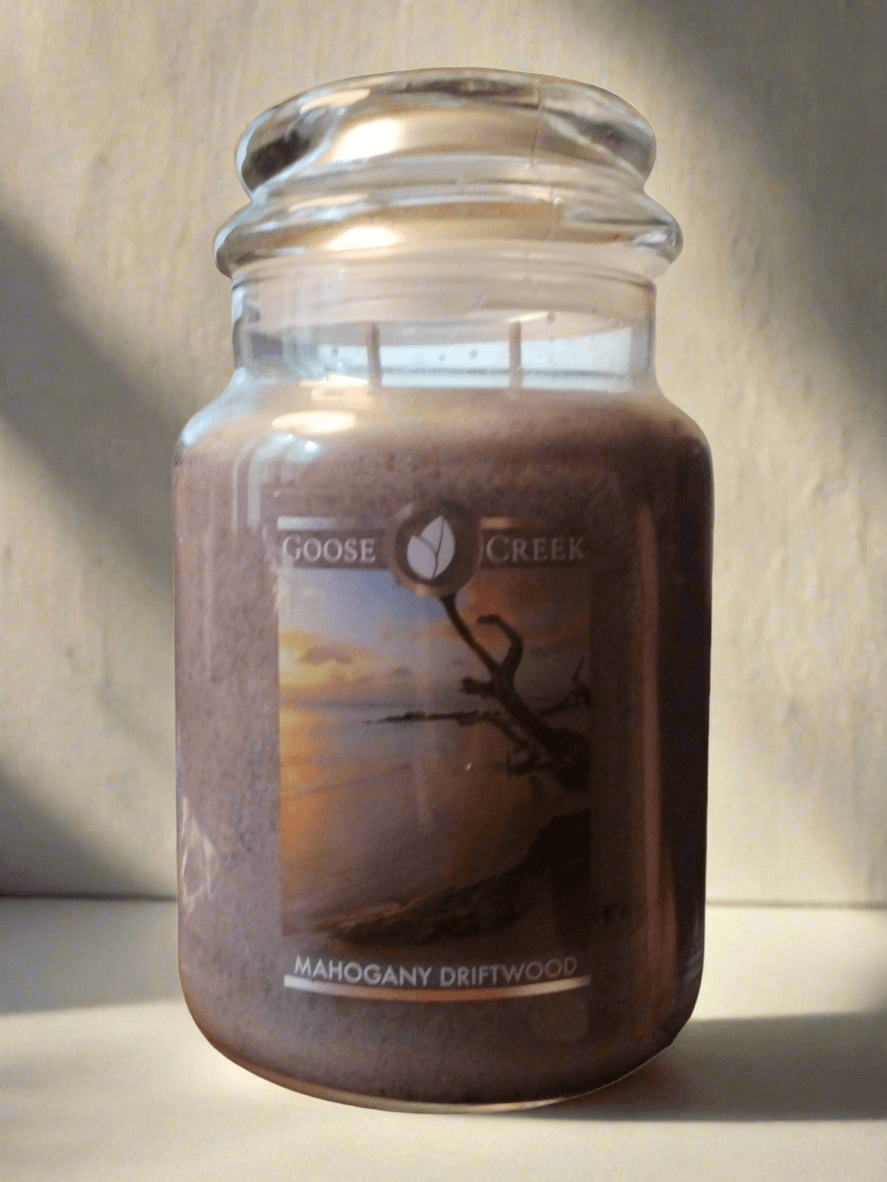 Goose Creek Mahogany Driftwood Large Jar Scented Candle Goose Creek