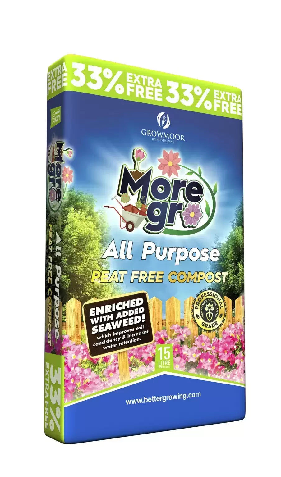 More Gro All Purpose Peat Free Compost 15L / 50L One Click Plants